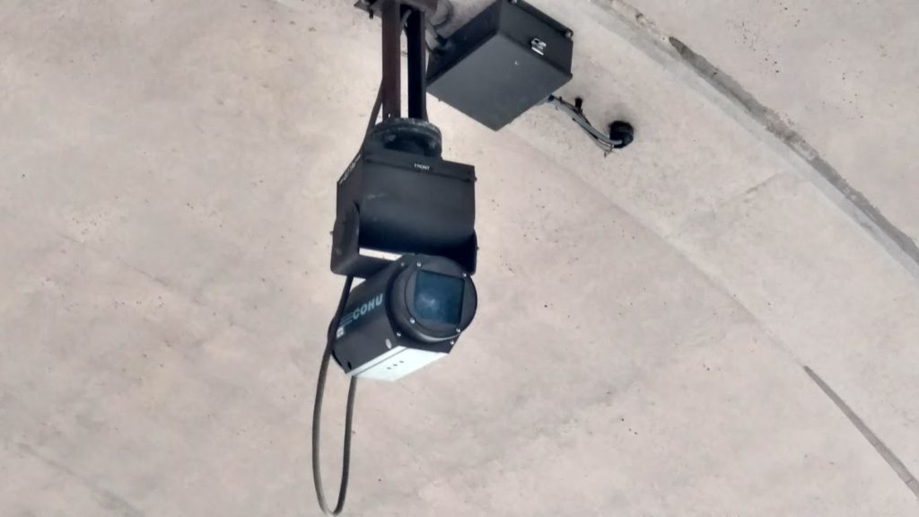 Security camera at a DC metrorail station.